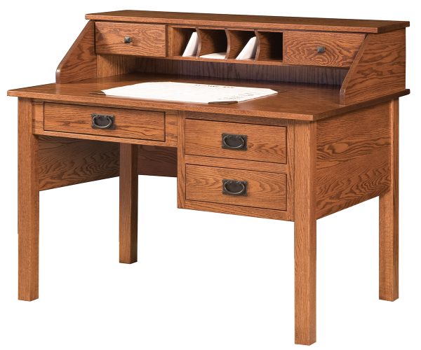 Mission Desk With Paymaster Hutch