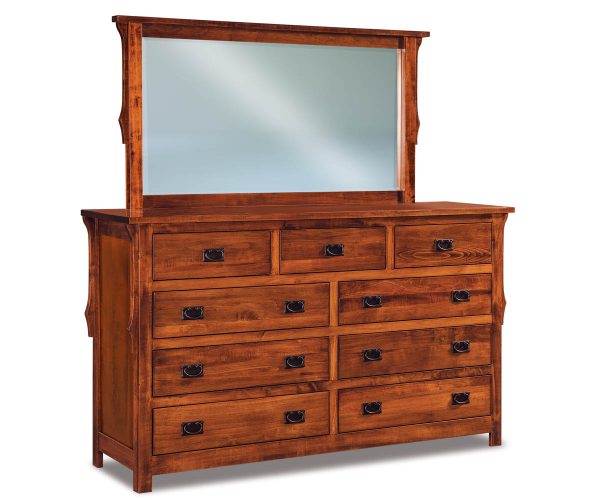 Stick Mission 9 Drawer Dresser - 73"W