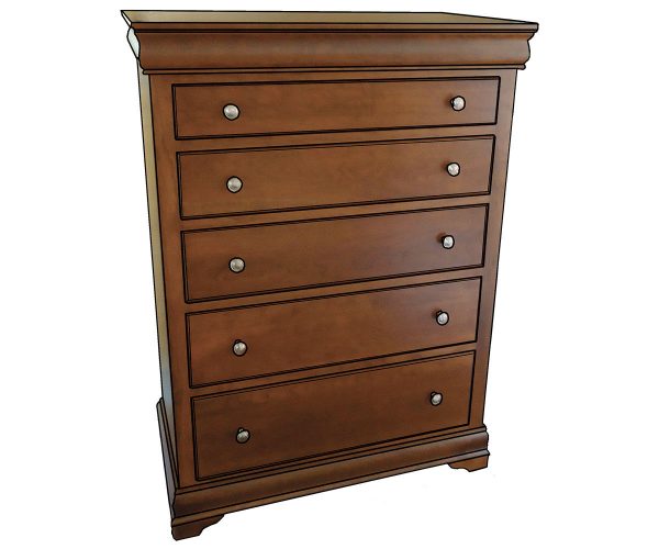 Edelweiss Large 5 Drawer Chest