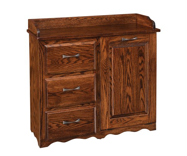 Tilt Out Trash Bin With Drawers On Left