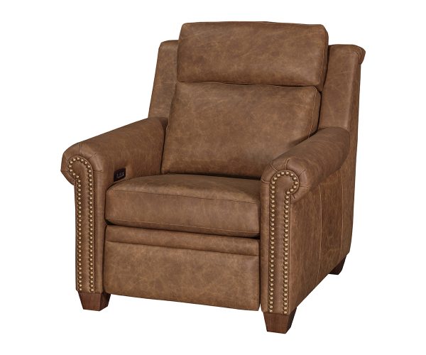 Remington Chair Recliner with Tilt Headrest - Rolled Arm